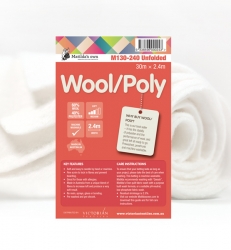 Wool 60%/Poly 40% - UNFOLDED 2.4m x 30m Roll